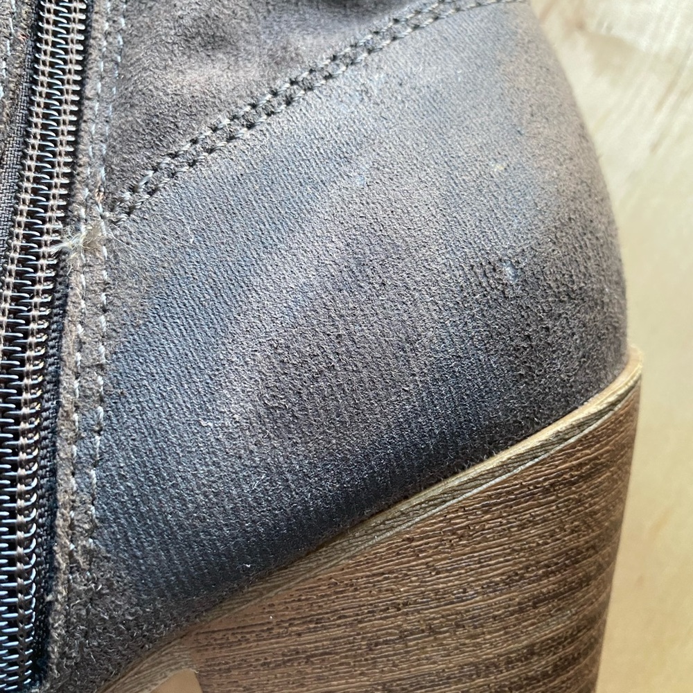 Pop booties with faux suede slouchy look Western - Picture 6 of 8